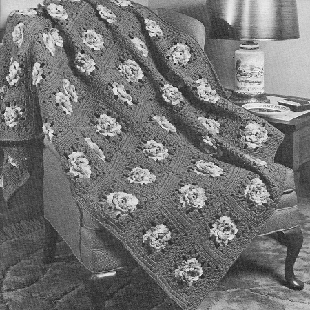 Rose in Bloom Afghan