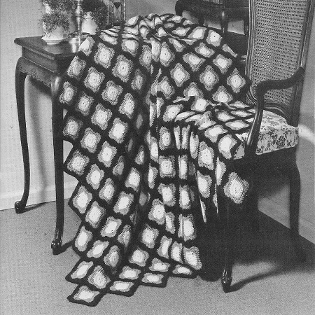 Shaded Squares Afghan