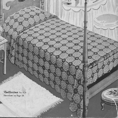 Ballerina bedspread pattern
