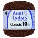 Aunt Lydia's Classic Crochet Thread Size 10, Fudge Brown