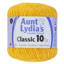 Aunt Lydia's Classic Crochet Thread Size 10, Golden Yellow