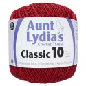 Aunt Lydia's Classic Crochet Thread Size 10, Victory Red