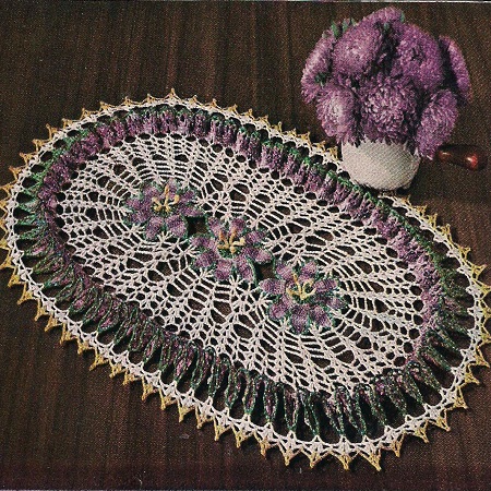 Flower Ruffle Doily