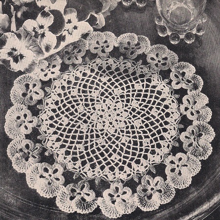 New Pansy Doily