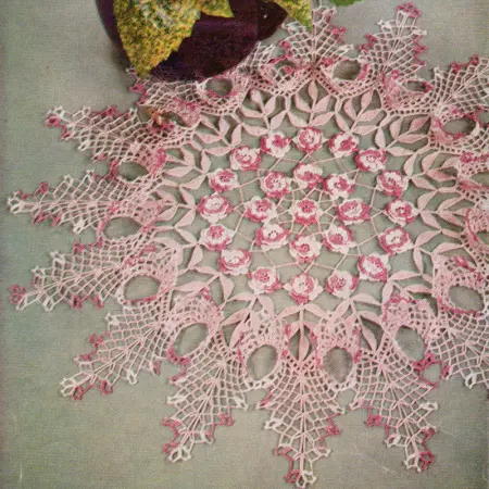 Rose Ruffle Doily Pattern