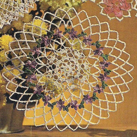Sweet Violets Doily