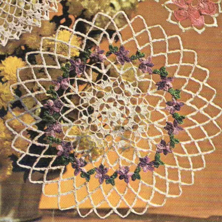 Sweet Violets Doily Pattern