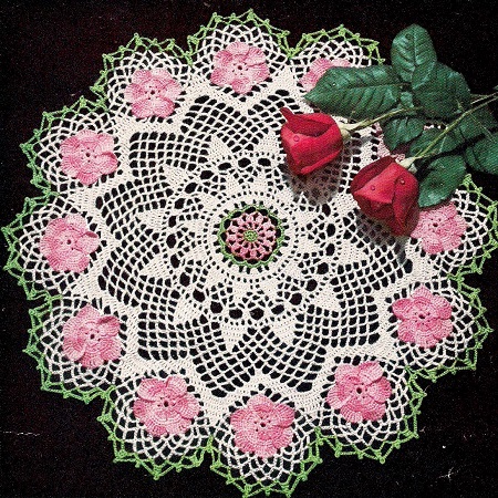 Wild Rose Doily