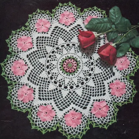 Wild Rose Doily Pattern