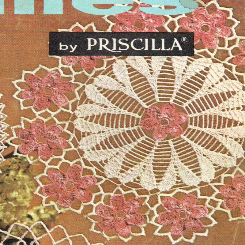 Enlarged Bright Doily Pattern