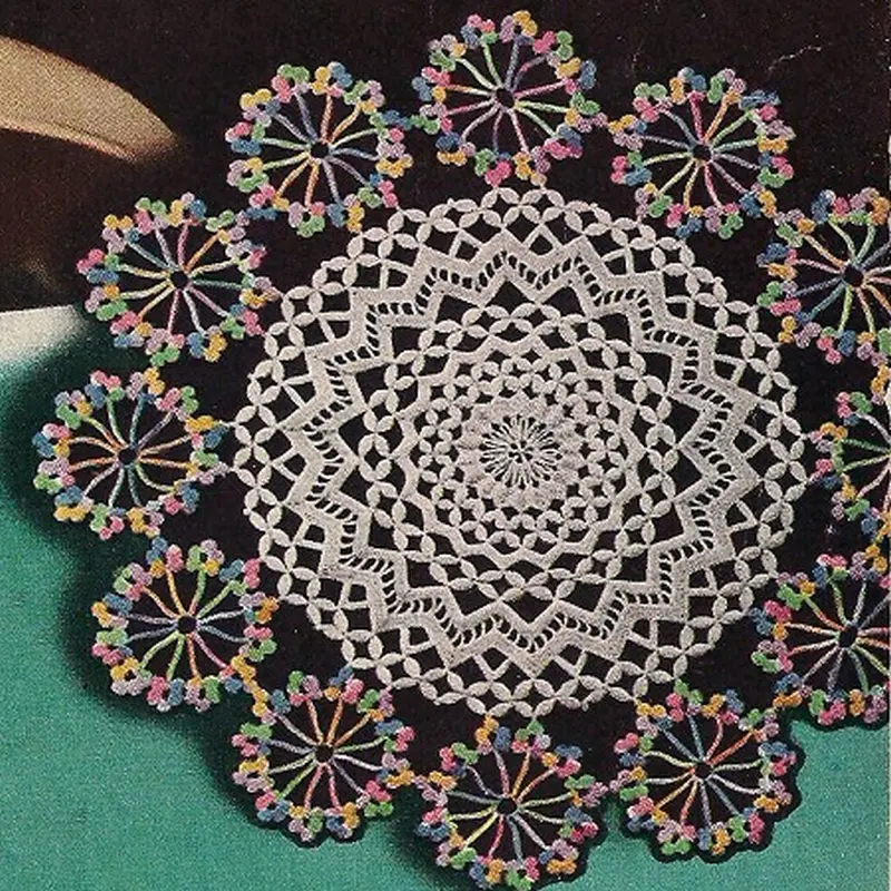 Enlarged L'Etoile Doily Pattern