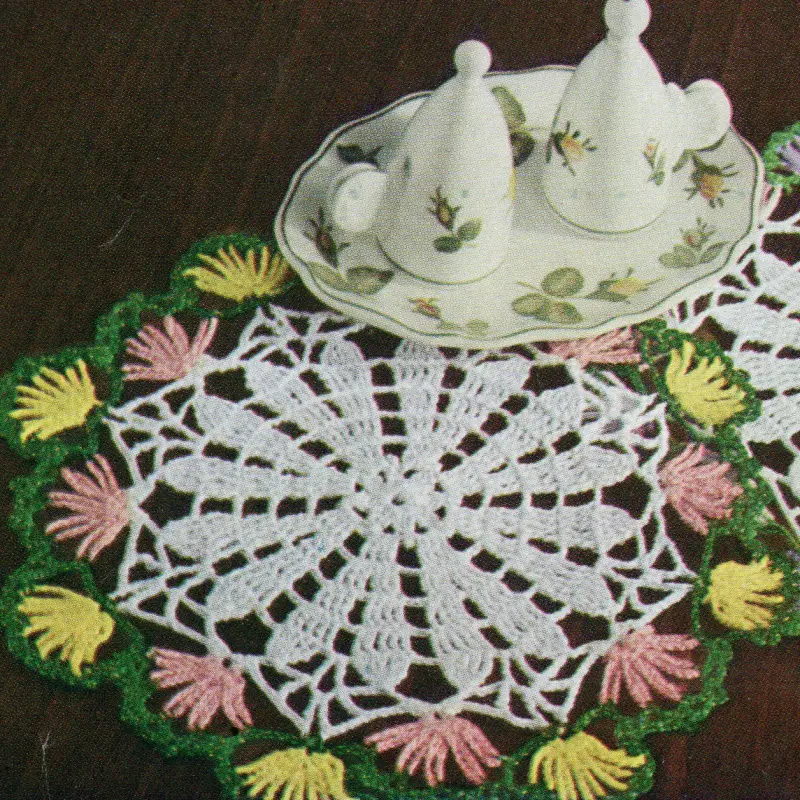Flower Circle Doily Pattern