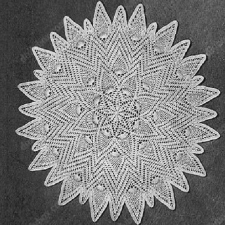 Pineapple Sunburst Doily