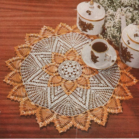 the pineapple doily pattern