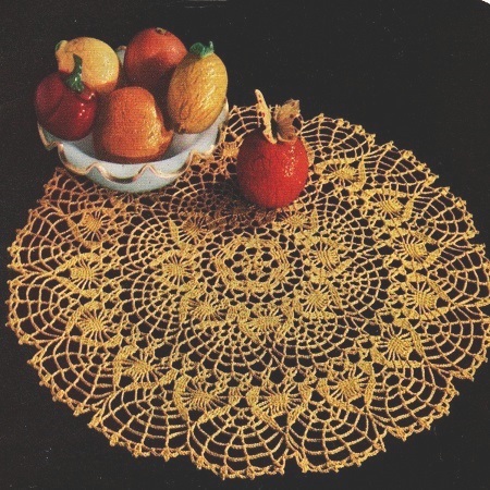 Golden Citrus Doily