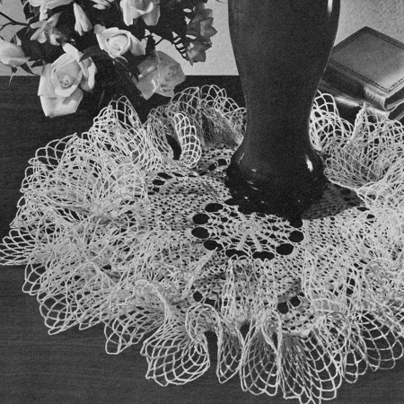 Fluffy Ruffles Doily