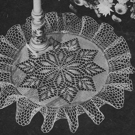 Leafy Spray Doily