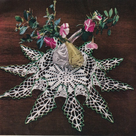 Octopus Ruffled Doily