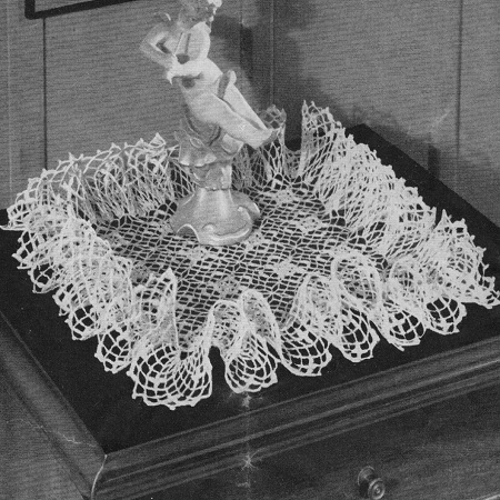 Square Ruffle Doily