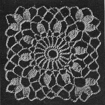Close-up of Cluster Tablecloth motif