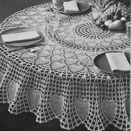 Pineapple Petals Tablecloth