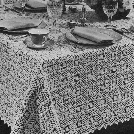 Shadow Squares Tablecloth